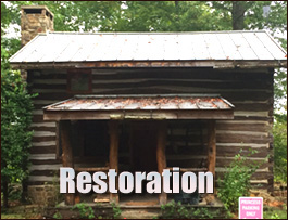Historic Log Cabin Restoration  Jefferson County, Alabama